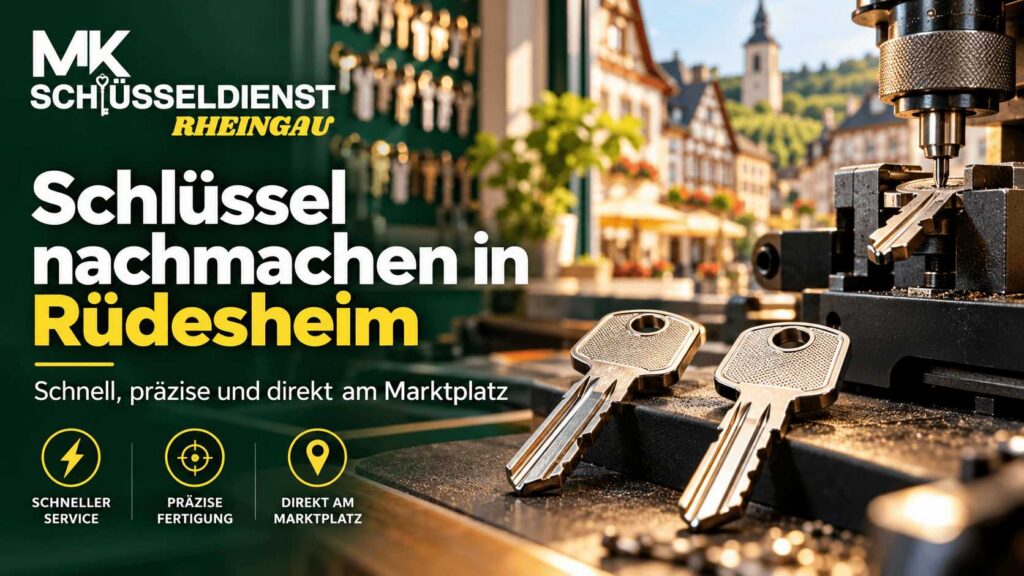 chlüssel nachmachen im Laden am Marktplatz Rüdesheim